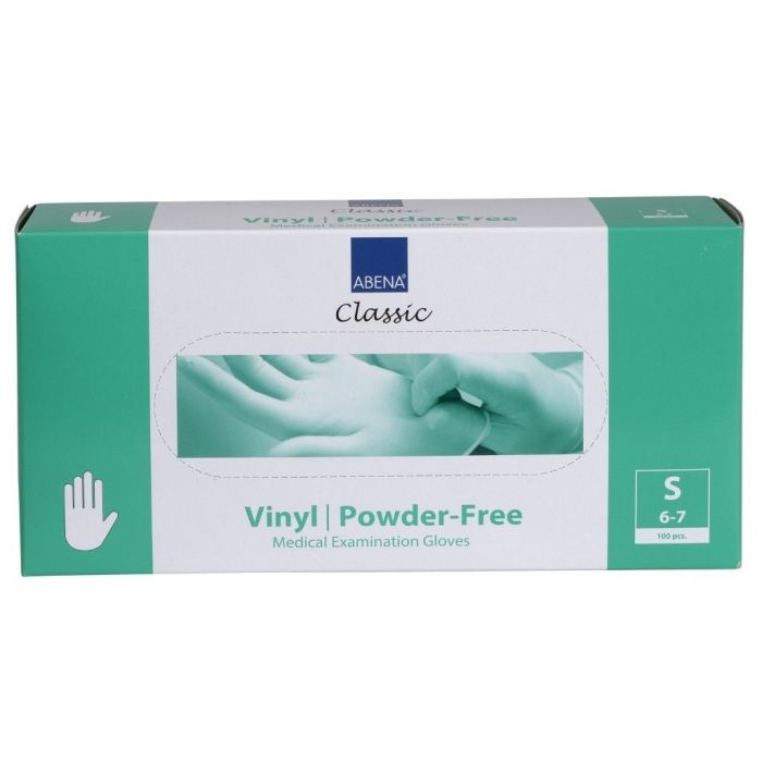 Abena Vinyl-Handschoenen Classic poedervrij Maat S transparant 100st main product photo