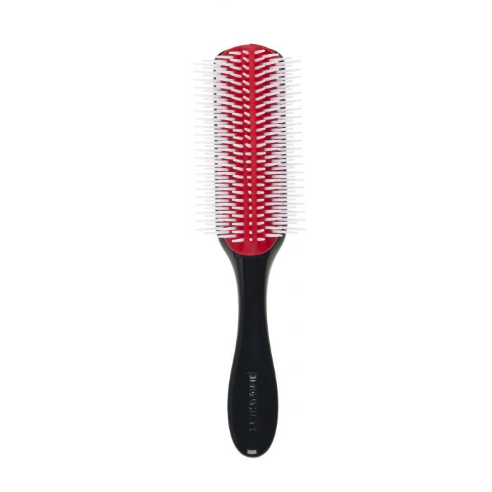 Denman D4 borstel large 9-rij zwart/rood/wit main product photo