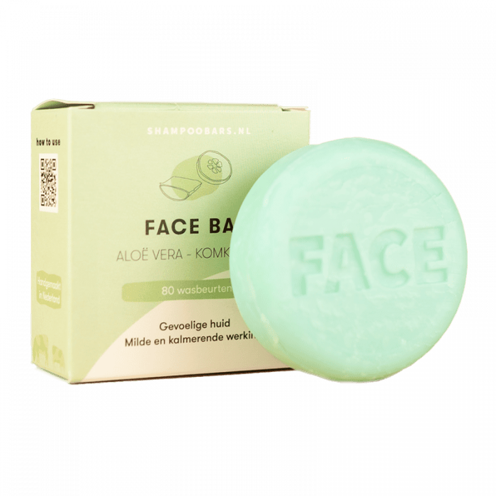 ShampooBars Face Bar Aloe Vera & Komkommer 60gr main product photo