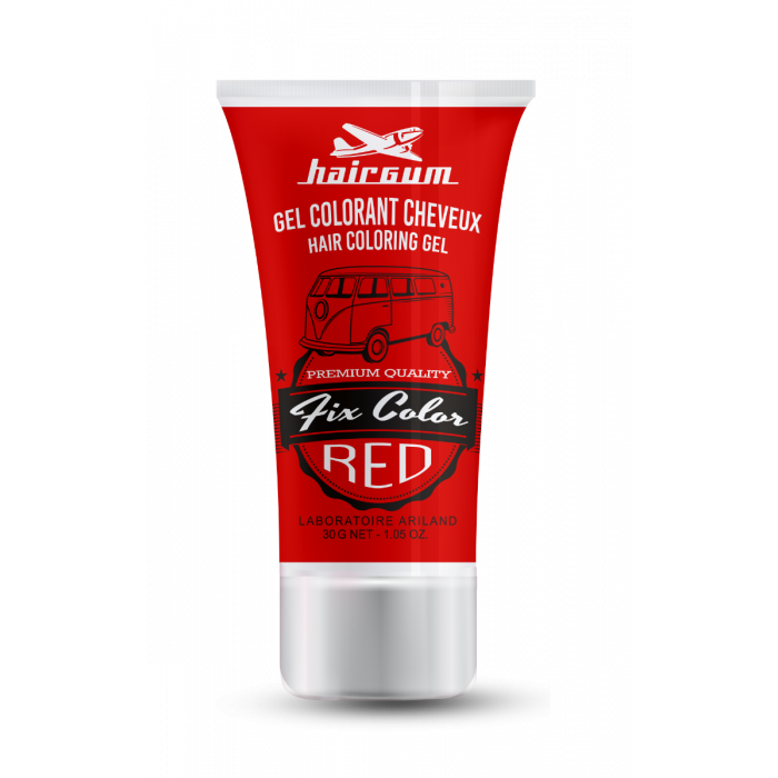 Hairgum Fix Color Gel Red 30ml main product photo