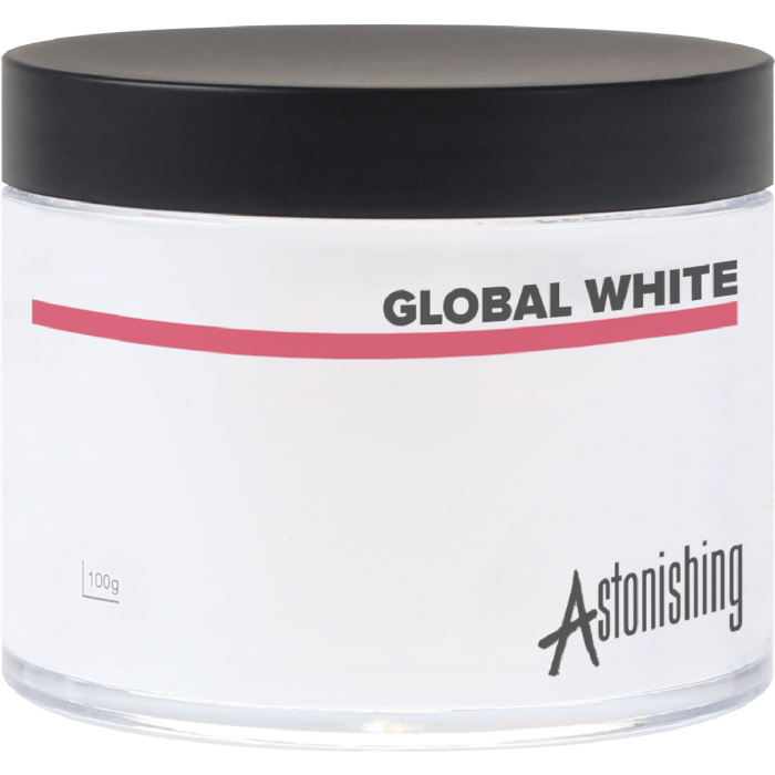 Astonishing Acrylic Powder Global White White 100gr main product photo