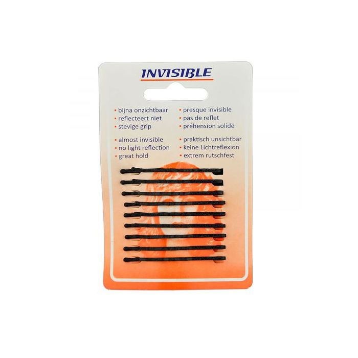 Invisible Haarschuifjes Kort 50mm Zwart 9st main product photo