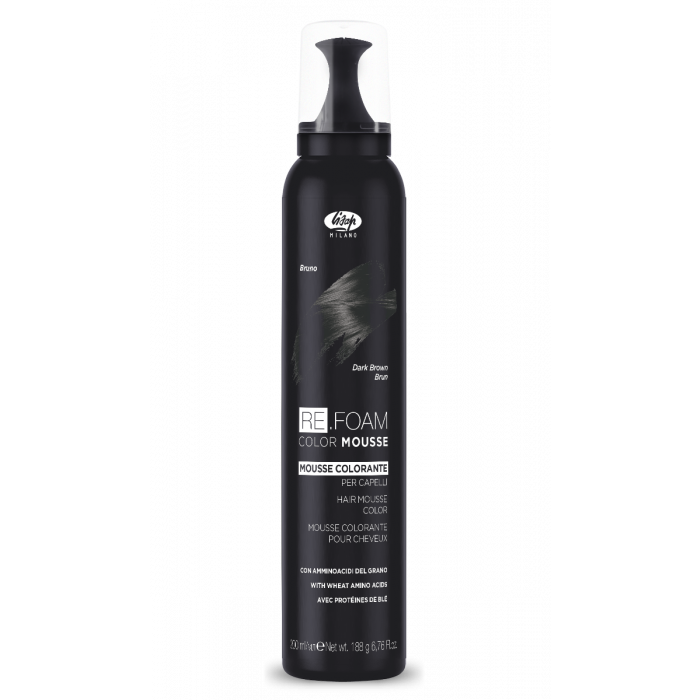 Lisap Re.Foam Color Mousse Donkerbruin 200ml main product photo