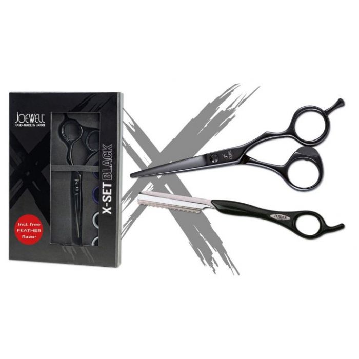 Joewell X-Set inclusief gratis Feather Razor Black set main product photo