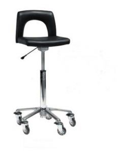 Sibel Rollercoaster Square Kappersfiets Gaspomp Large Nylon Voet zwart