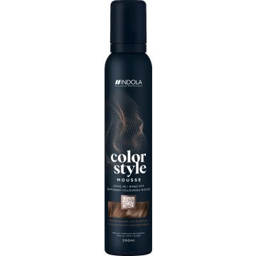 Indola Color Style Mousse Medium Brown 200ml