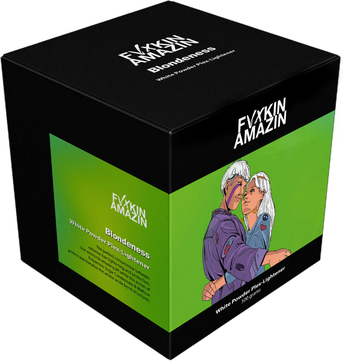 Fvxkin Amazin BLONDNESS -WHITE LIGHT, PLEX POWDER 10 PLUS 500 gr