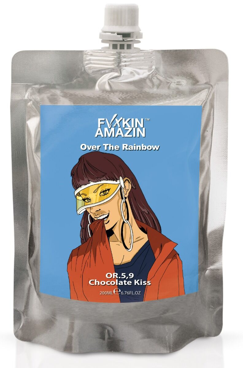 Fvxkin Amazin OVER THE RAINBOW - DIRECT PIGMENT MASK CHOCOLATE KISS 200 ml