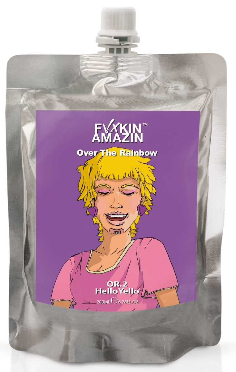 Fvxkin Amazin OVER THE RAINBOW - DIRECT PIGMENT MASK HELLO YELLO 200 ml