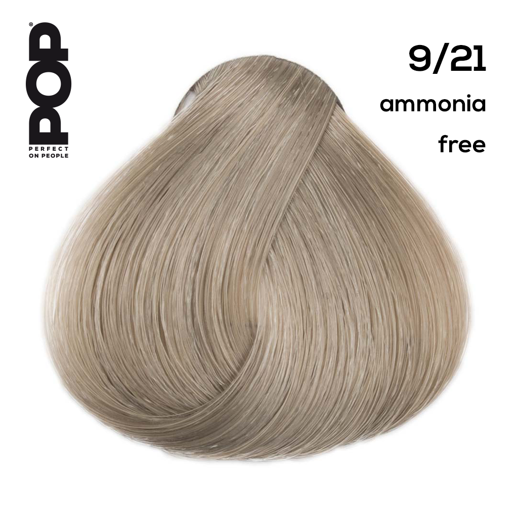 POP POPCOLOUR 9/21 - AMMONIA FREE Very light violet ash blond 100 ml