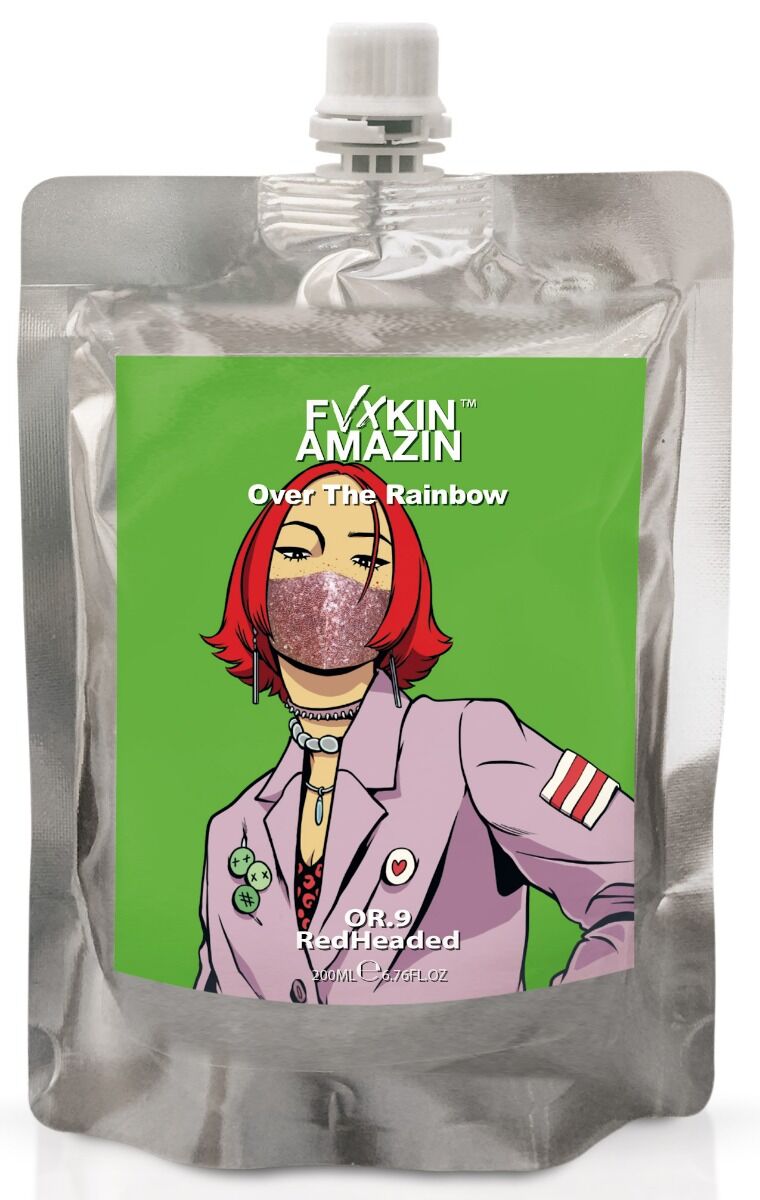 Fvxkin Amazin OVER THE RAINBOW - DIRECT PIGMENT MASK RED HEADED 200 ml