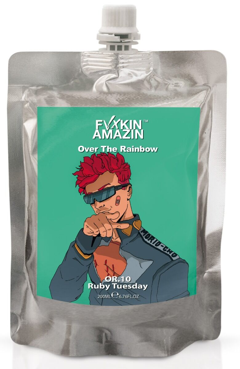 Fvxkin Amazin OVER THE RAINBOW - DIRECT PIGMENT MASK RUBY TUESDAY 200 ml